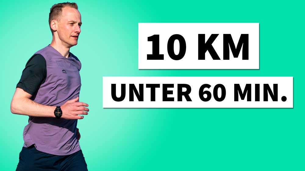 10 Km joggen unter 60 Min. klappt auf jeden Fall mit dem richtigen Trainingsplan.
