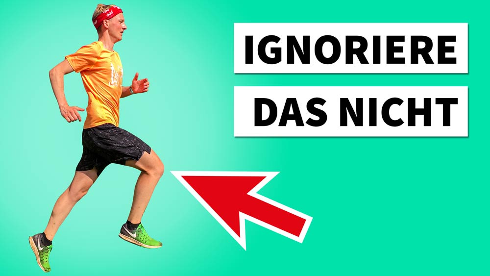 Schmerzen beim Joggen sind wichtige Warnsignale des Körper.